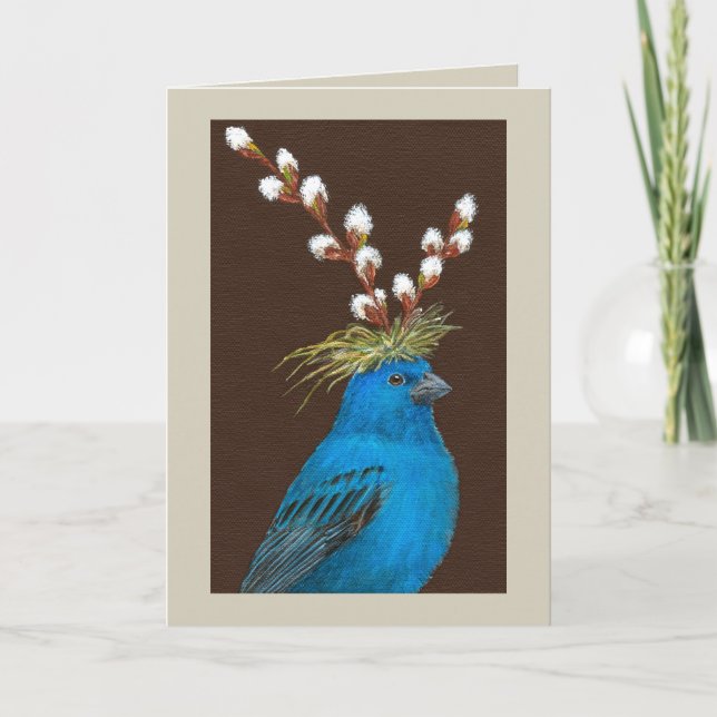 Carte Clive the indigo bunding card (Devant)