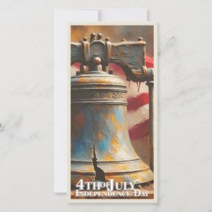 Carte Cloche de la Liberté pour la célébration du 4 juil