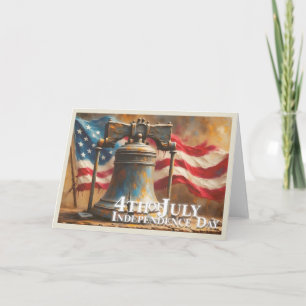 Carte Cloche de la Liberté pour la célébration du 4 juil