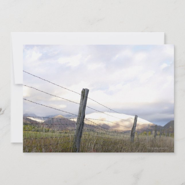 Carte Clôturé dans le paysage (Devant)