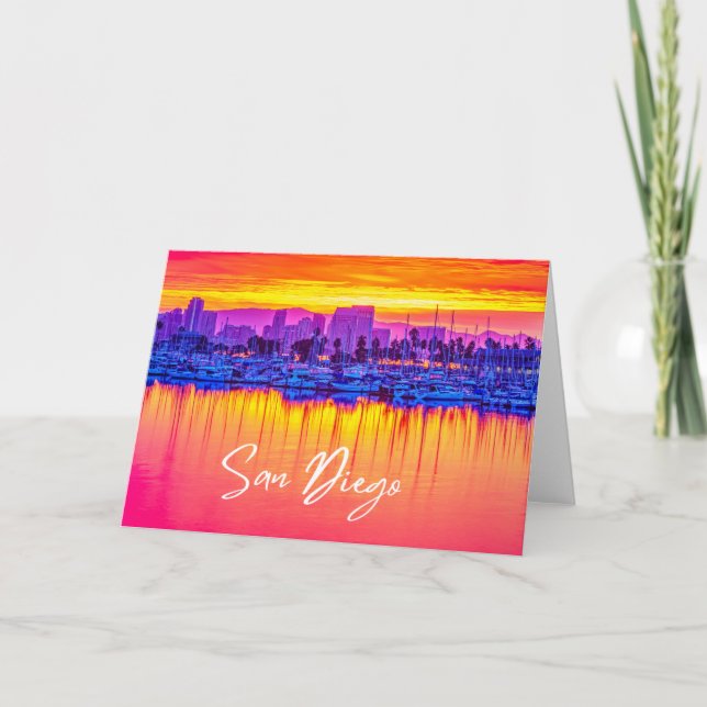 Carte Clôture Skyline San Diego (Devant)