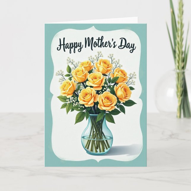 Carte Cloud Border Floral Card (Devant)