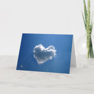 Carte Cloud shape of a heart
