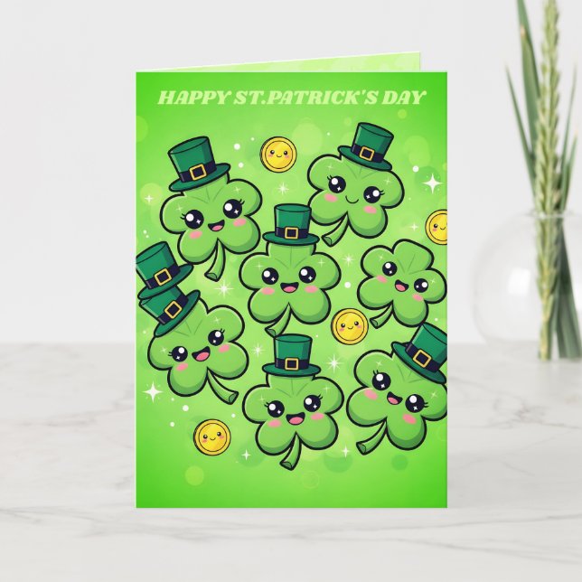 Carte Clover Cutie St. Patrick’s Day Card (Devant)