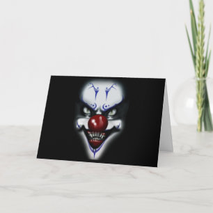 Carte Clown d'horreur d'anniversaire