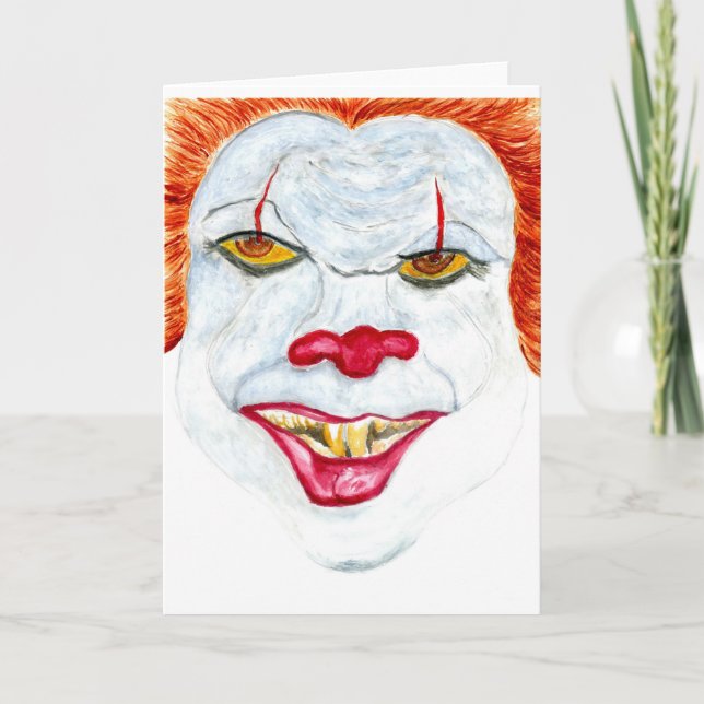 Carte Clown d'horreur d'Halloween2 (Devant)