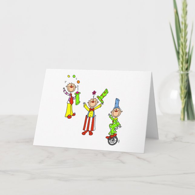 Carte Clowns du cirque (Devant)