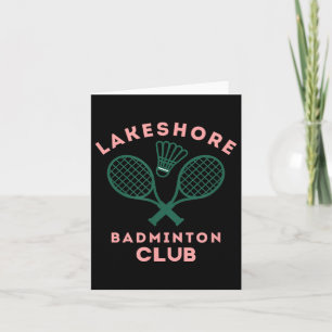 Carte Club de badminton mignon de Lakeshore Preppy Graph