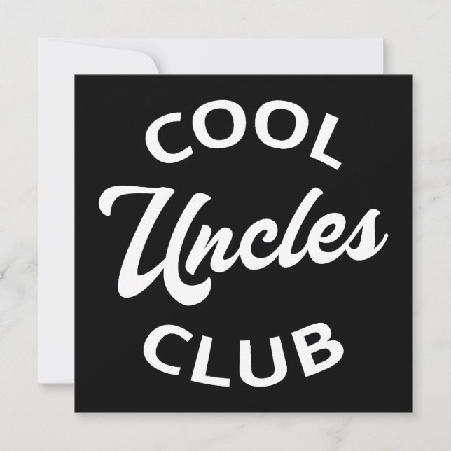 Carte Club des oncles cool I (Devant)