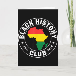 Carte Club d'Histoire des Noirs Ét 2026 Fierté Africaine