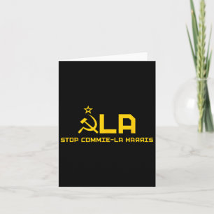 Carte Coach Commie-la Kamala Harris Tim Wheimer 2024 La