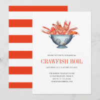 Coastal Chic Red CRAWFISH Seafood Boil Party