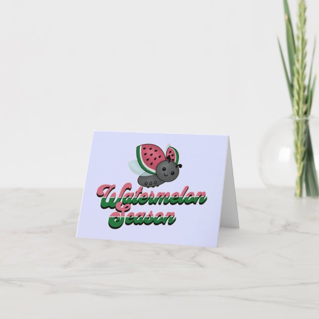 Carte Coccinelle de la Saison des Pastèques (Devant)