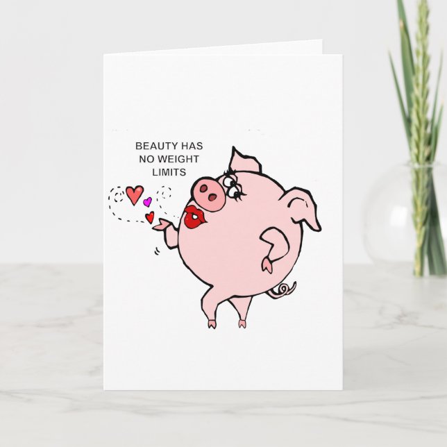 CARTE COCHON DE BEAUTÉ (Devant)