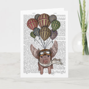 Carte Cochon en flammes