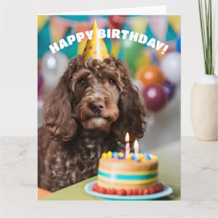 Carte Cockapoo Birthday Party