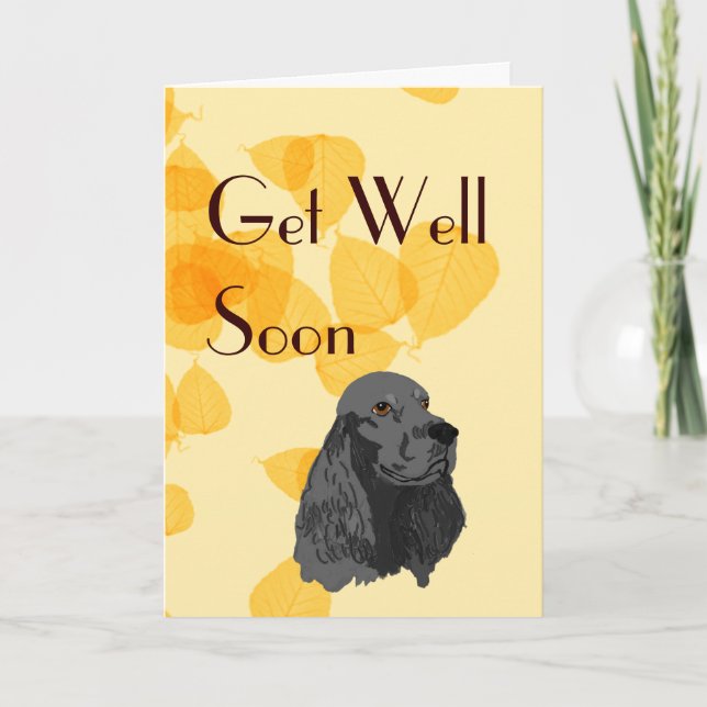 Carte Cocker ~ I Love My Black Cocker (Devant)