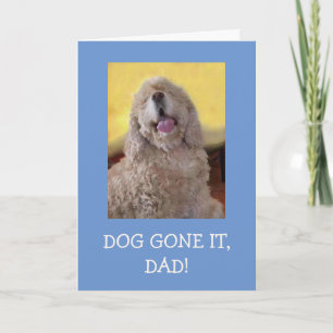 Carte Cocker Spaniel Chien Est Parti Fête des pères