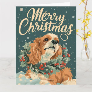 Carte Cocker Spaniel Christmas