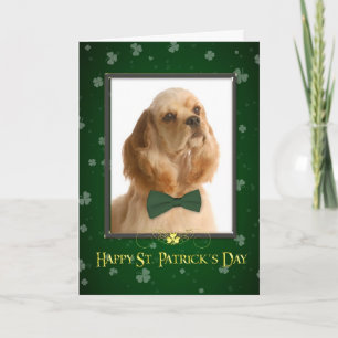 Carte Cocker Spaniel St. Patrick's Day Card