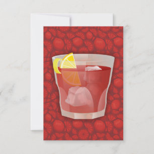 Carte cocktail Americano