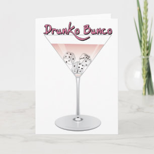 Carte Cocktail Bunco Martini