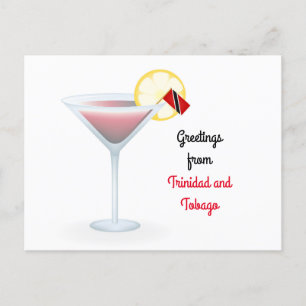 Carte Cocktail des salutations de Trinité-et-Tobag