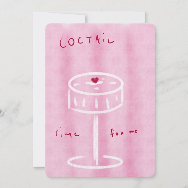 Carte cocktail Flat (Devant)