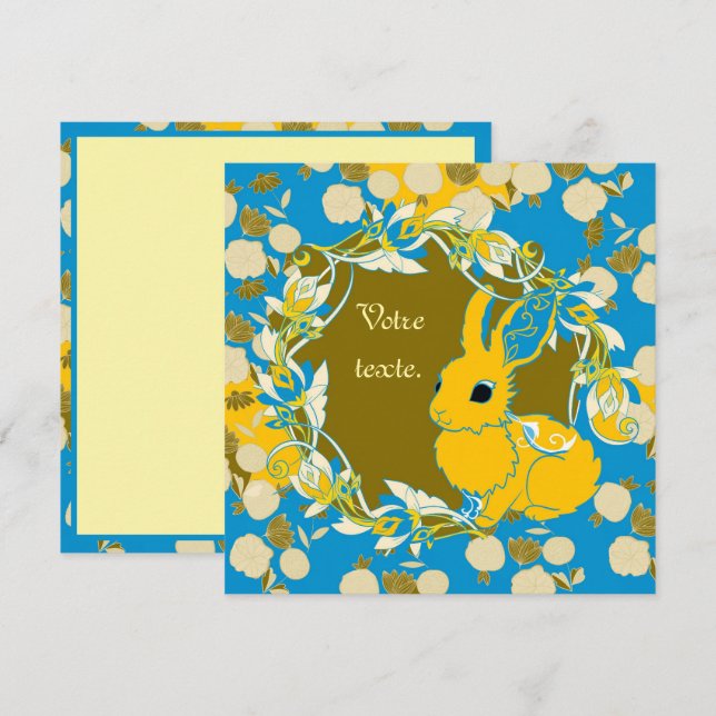 Carte Coco le lapin (Devant / Derrière)