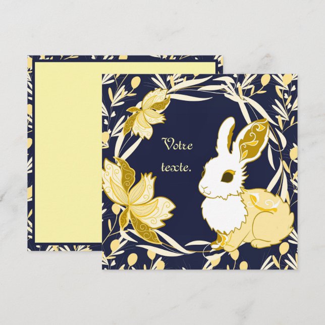 Carte Coco le lapin (Devant / Derrière)