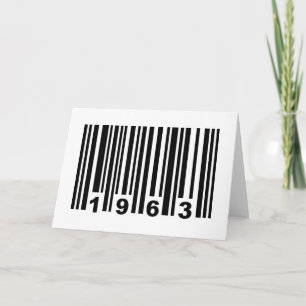 Carte code-barres 1963