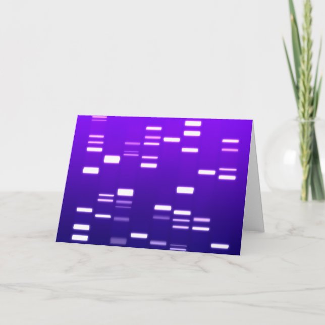 Carte Code génétique ADN violet (Devant)