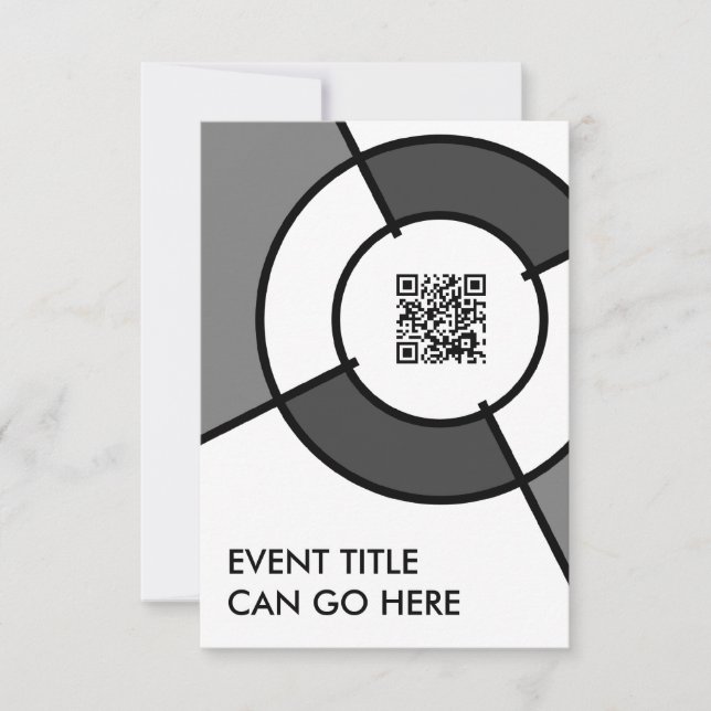 Carte code QR bullseye (Devant)