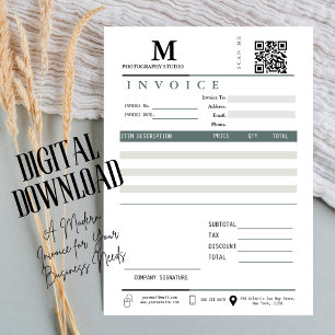 Carte Code Qr. de la facture commerciale