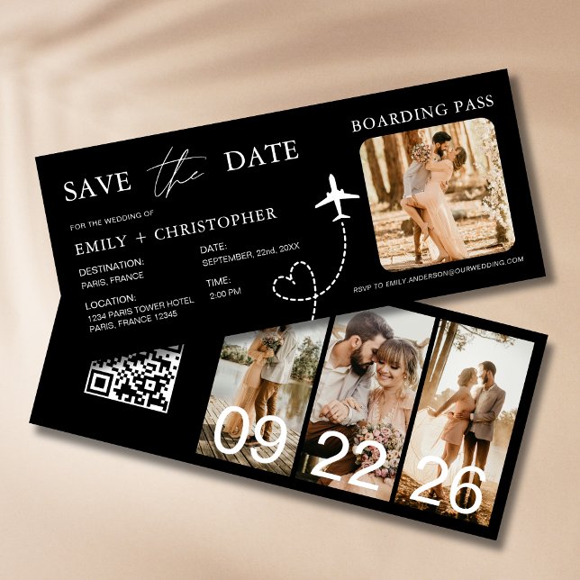 Carte Code QR du plan de laissez-passer de mariage de de (Créateur téléchargé)