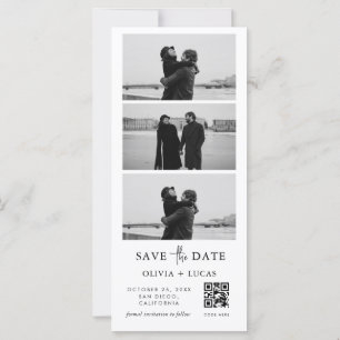 Carte Code QR personnalisé Bande de photos Mariage Enreg