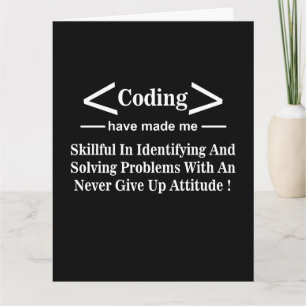 Carte Coder Coder Programmer Coding Salutation
