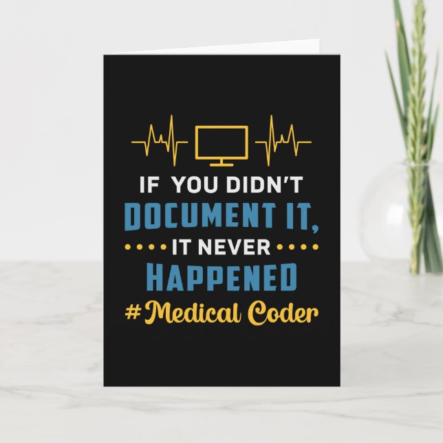 Carte Codeur Médicale si vous n'avez pas documenté le co (Devant)