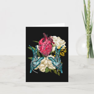 Carte Cœur Anatomique Et Fleurs Docteur Valentin 