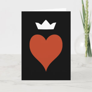 Carte Coeur avec la couronne