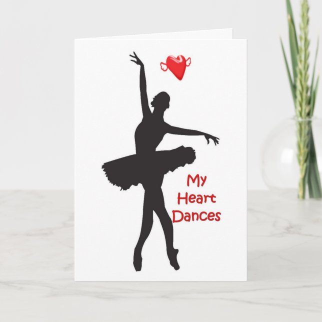 CARTE COEUR DANSES / CHANSONS HEUREUX ANNIVERSAIRE POUR  (Devant)