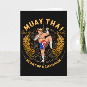 Carte Cœur de champion - Kickboxing et Muay Thai Tru