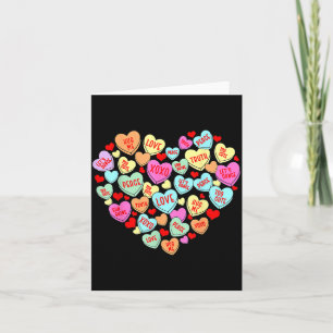Carte Cœur de conversation de la Saint-Valentin Bonbon C