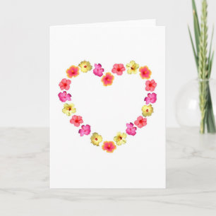 Carte Coeur de fleur