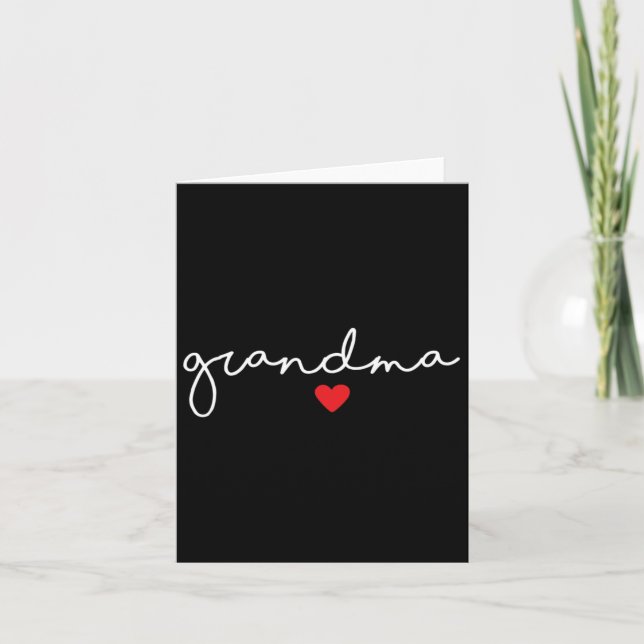Carte Cœur de grand-mère  (Devant)