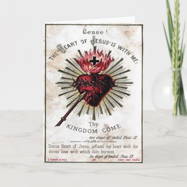 Carte Coeur de Jésus (Devant)