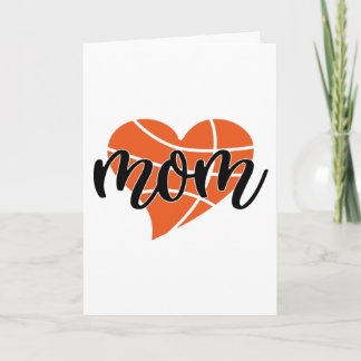 Carte Coeur de maman de basket