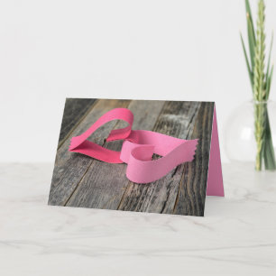 Carte coeur de papier pour anniversaire mariage