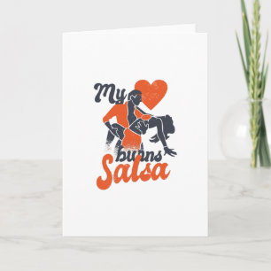 Carte Coeur de salsa