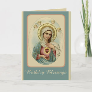 Carte Coeur immaculé de Marie Vierge Marie